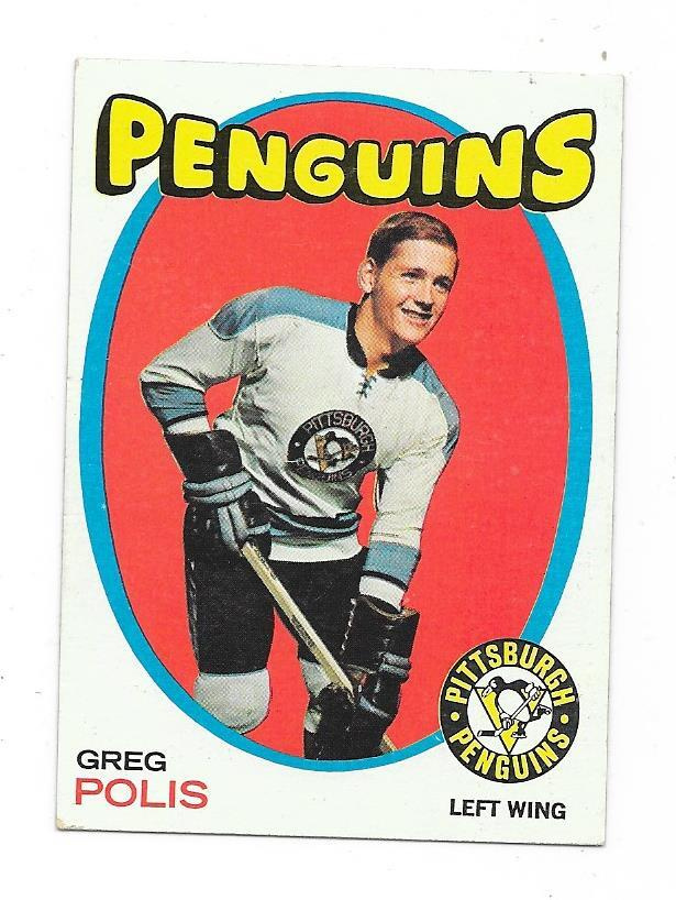 1971-72 Topps #41 Greg Polis , Pittsburgh Penguins RC