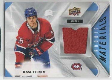 Jesse Ylönen 21-22 Upper Deck Rookie Materials RM-JY