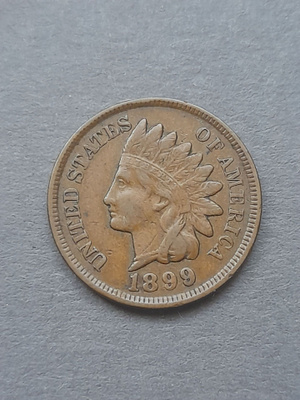 Indian Head one cent 1899 USA
