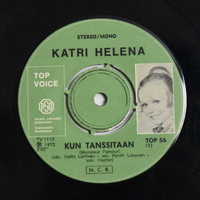Single: Katri Helena - Kun tanssitaan / Äänesi mä kuulen