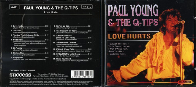 PAUL YOUNG & THE Q-TIPS . CD-LEVY . LOVE HURTS
