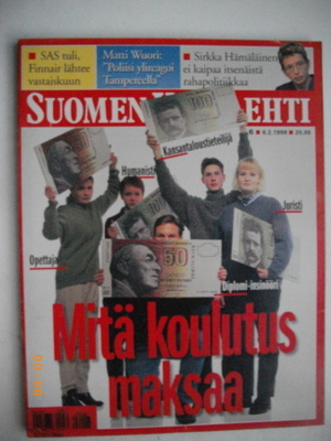 Suomen Kuvalehti Nro 6/1998. (13.3)