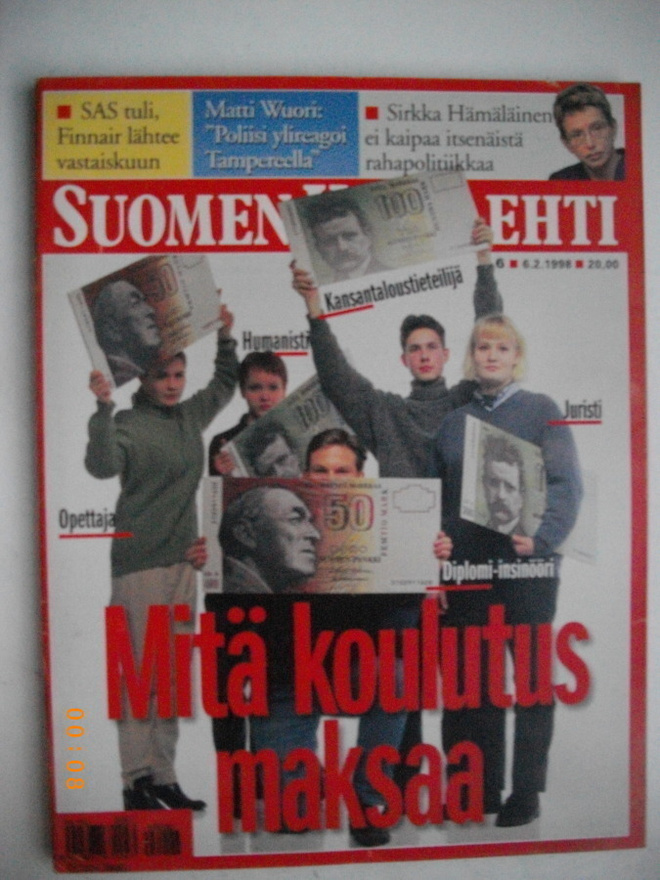 Suomen Kuvalehti Nro 6/1998. (13.3)