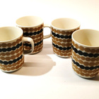 Marimekko Siirtolapuutarha mukit 4kpl musta-beige - pikkukuva 2