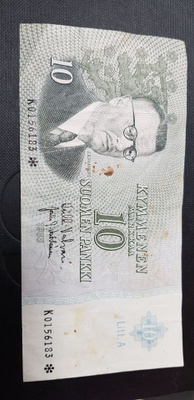 10 mk 1963 litt a tähti val-vou k0156183 kl 4-5 likaa