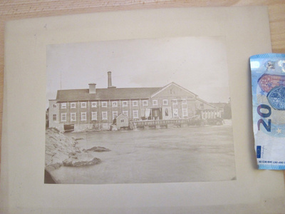 VANHA Valokuva Tehdas Mikä Paikkakunta? 1880-l
