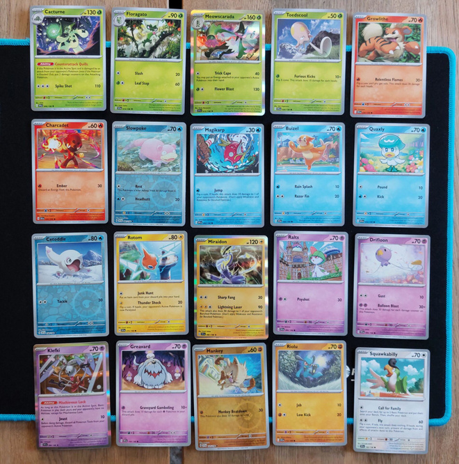 Scarlet & Violet base set Pokemon kortit 20kpl (#8)