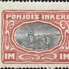 1920 Pohjois-Inkeri 1 mk ** LaPe P-I 12 postituore - pikkukuva 1