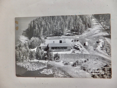 VANHA Postikortti Salo Lahnäjärvi kulk 1958 Karhumäki