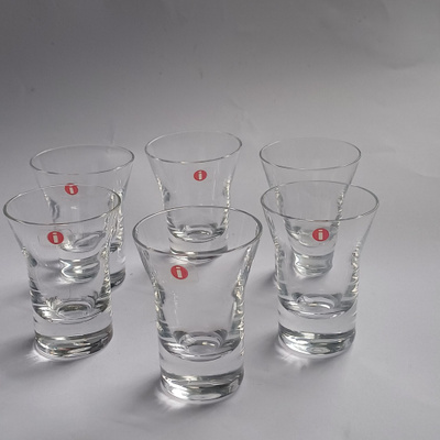Aalto snapsilasi 6 kpl, Aino ja Alvar Aalto, Iittala
