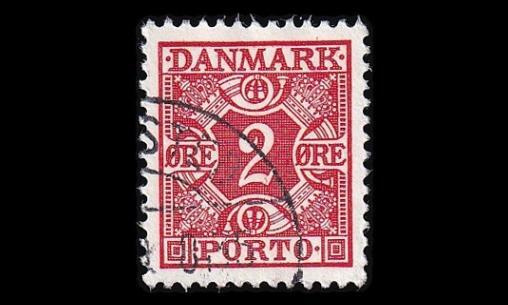 Tanska PORTO_26 o 2 öre ruututausta (1934)