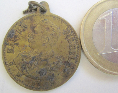 VANHA Mitali Saksan Keisari Wilhelm-II + Friedrich 1800-l
