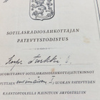 Pätevyystodistus Sotilasradiosähköttäjä 1935 Sotalentäjä - pikkukuva 3