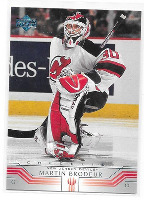 2001-02 Upper Deck #411 Martin Brodeur New Jersey Devils MV
