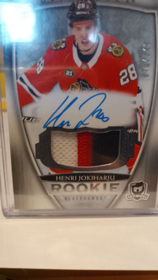The cup RC rookie auto patch jokiharju!/249!