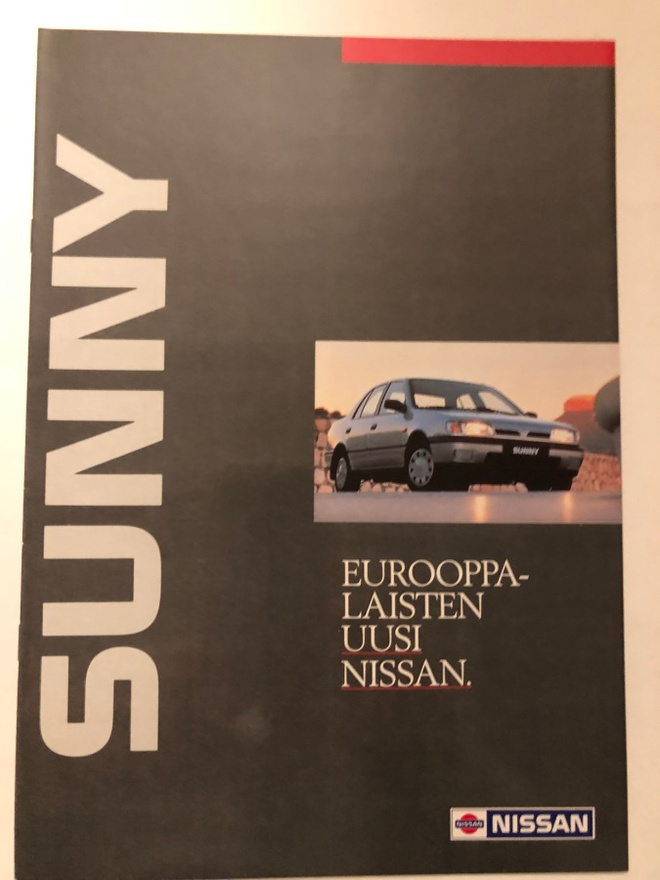 Myyntiesite - Nissan Sunny - 8/1991
