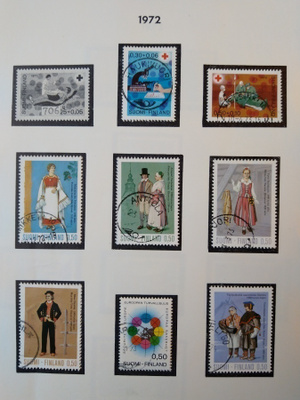 1972 Suomi postimerkki 8 kpl