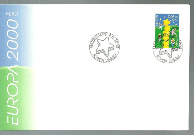 ÅLAND EPK FDC 4/2000: Eurooppamerkki