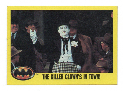 Purkkakuva BATMAN n:o 264 1989 THE KILLER CLOWN'S IN TOWN