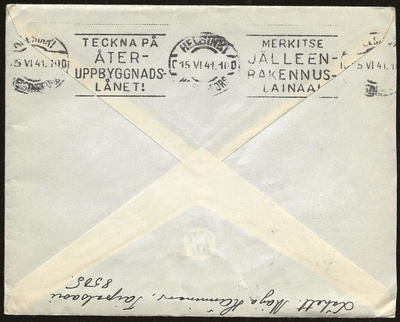 Viestillinen No 8 (0) Helsinki (1941) Merkitse jälleenrak