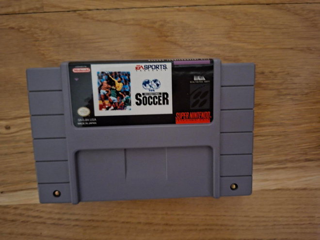 FIFA interational soccer / Super Nintendo -peli