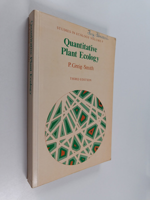 P. Greig-Smith : Quantitative plant ecology