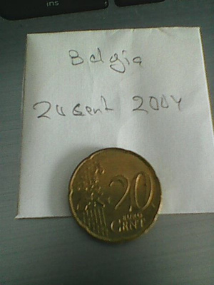 Belgia 20 cent 2004