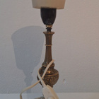 Upea vintage pöytävalaisin metallijalalla - pikkukuva 2