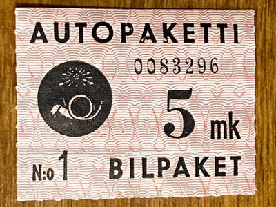 AUTOPAKETTIMERKKI 149/50 5MK W1**