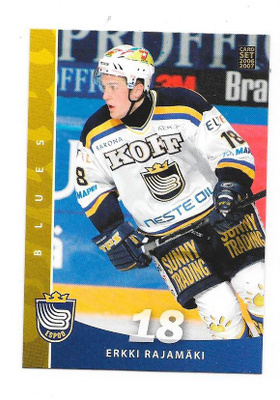 2006-07 CardSet #9 Erkki Rajamäki Espoo Blues