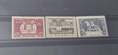 1935 KALEVALAN 100V. JUHLA SARJA **, LAPE 191-193
