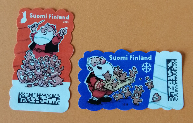 SUOMI 2025 Joulupostimerkit