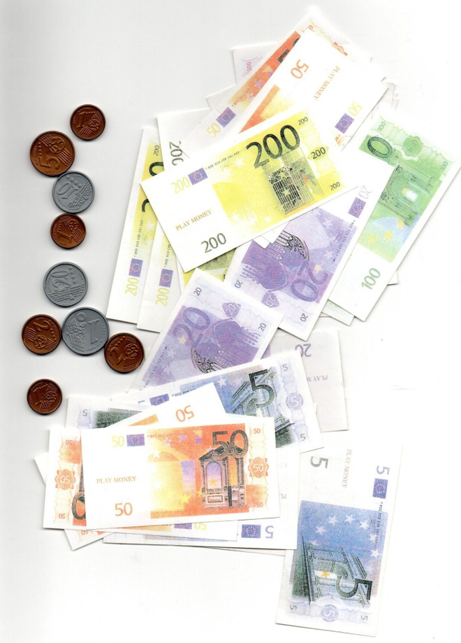EURO-LEIKKIRAHAA °"SETELIT JA LEIKKIKOLIKOT"° -Setti /nro1