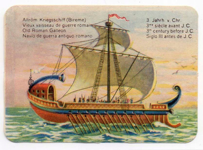 LAIVANELKKU / Roomalainen kaleeri. 1900-l:n alku.