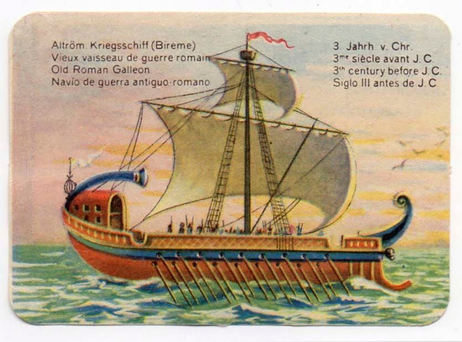 LAIVANELKKU / Roomalainen kaleeri. 1900-l:n alku.