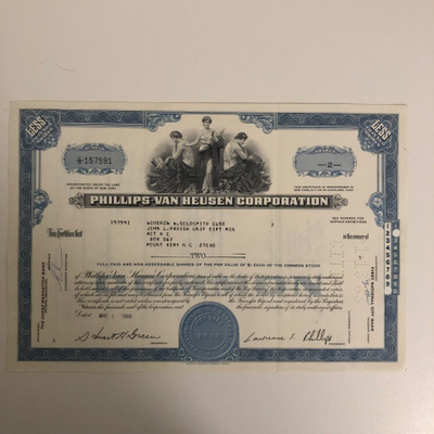 Phillips-Van Heusen Corporation osakekirja