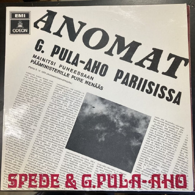 Spede & G. Pula-Aho - G. Pula-Aho Pariisissa LP