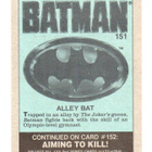 Purkkakuva BATMAN n:o 151 1989 ALLEY BAT - pikkukuva 2