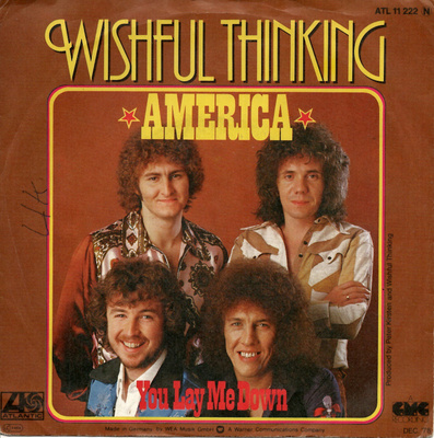 WISHFUL THINKING: America / You Lay Me Down  7"kk