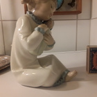 ZAPHIR /( LLADRO ? Tyylinen ) , Posliinityttö patsas. - pikkukuva 3