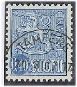 M63 1967 40p sininen Wifag kaunis TRE-67