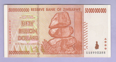 Zimbabwe 50 000 000 000 Dollaria v.2008 UNC P-87