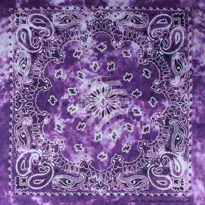 Viper Bandana, Violetti Paisley, 50x50cm 100% Puuvillaa UUSI