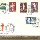 FDC 1947 Tuberkuloosi merkit  LaPe 336 - 340 - pikkukuva 1