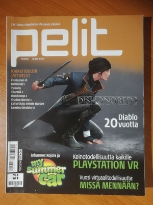 Pelit -lehti Nrot 6-7, 8, 9, 10, 11 ja 12 / 2016