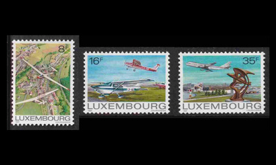 Luxemburg 1037-9 ** Ilmailu (1981)