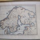VANHA Kartta Orbis Arctoi Tabula Geografphica 1600-l Suomi y - pikkukuva 1