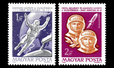 Unkari 2120-1 ** Avaruusalus Voshod 2:n lento (1965)