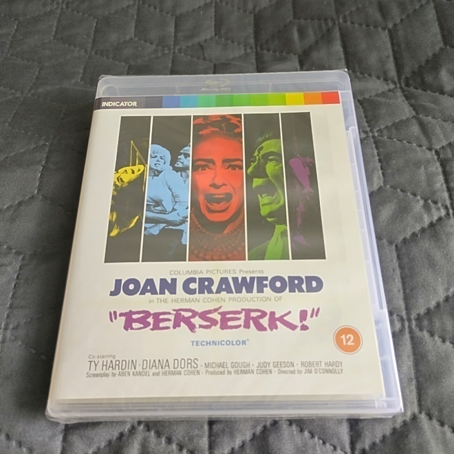 Joan Crawford - BERSERK Blu-ray **muoveissa**