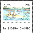 Ål 1991 Pohjola 2,10 mk välilöpari numero ** LaPe 051 - pikkukuva 1